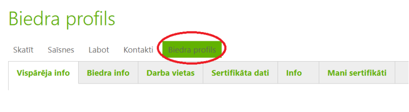 biedra profils