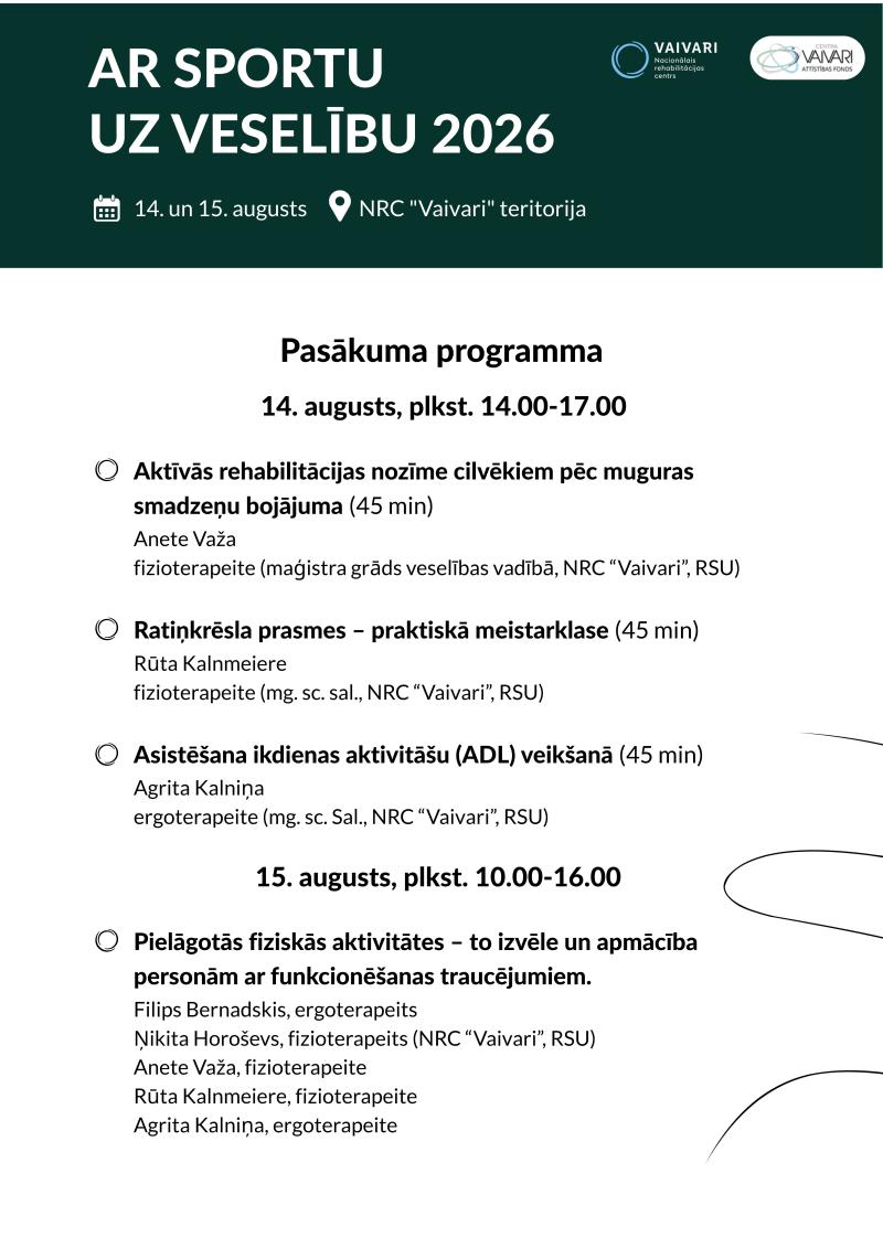 ar sportu uz veselību